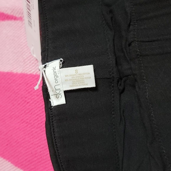 SKIN APHRODITE BLACK ORGANIC PIMA COTTON BIKE SHORTS - Picture 5 of 6